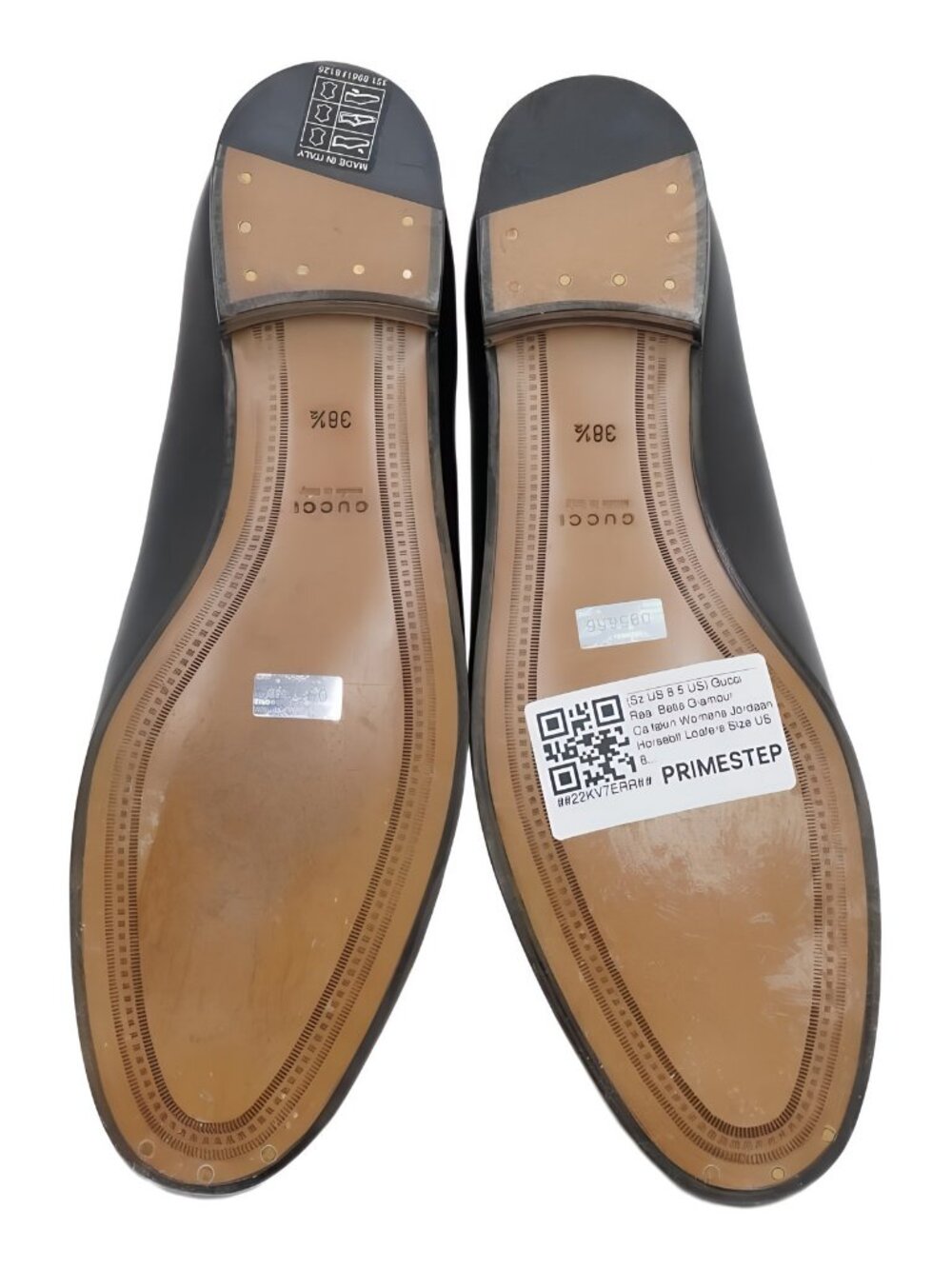 Gucci Jordaan Horsebit Loafers Real Betis Calfskin Women's Black EU 38.5 US 8.5 - Picture 6 of 6
